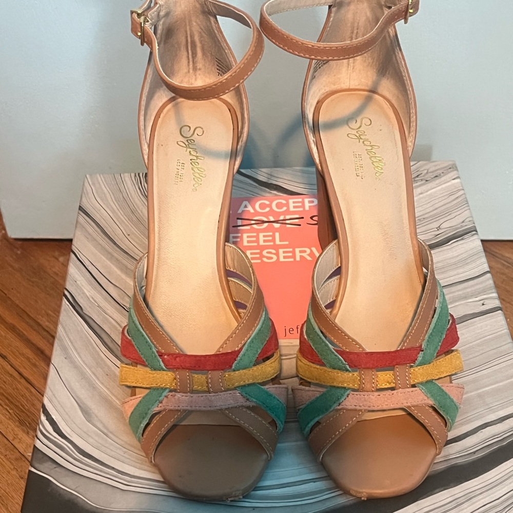Multicolor Strappy Seychelles Sandals